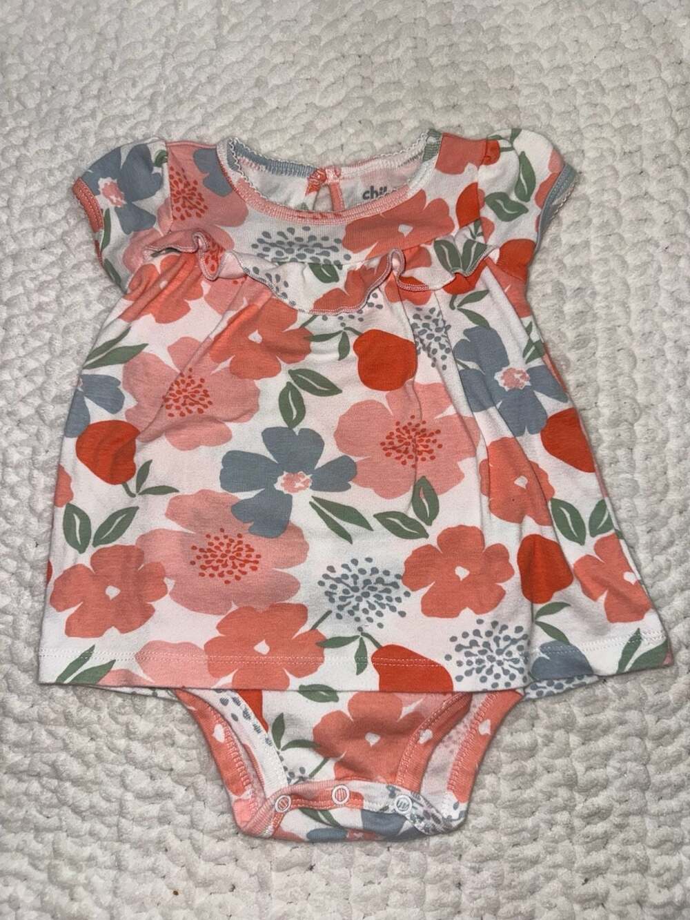 Child of Mine made by Carter's Baby Girl Floral Bodysuit Dress 6-9M